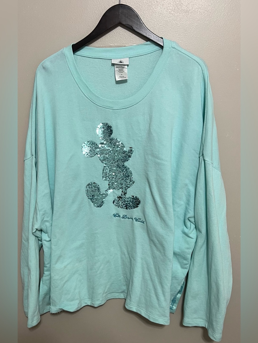 Disney Parks Flip Sequin Mickey Sweatshirt Size 2X